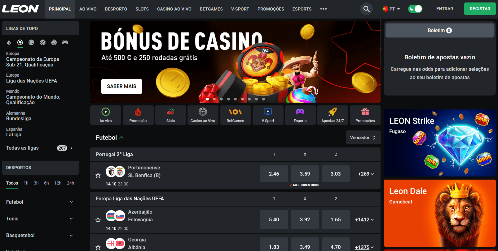 Leonbets Casino Brasil